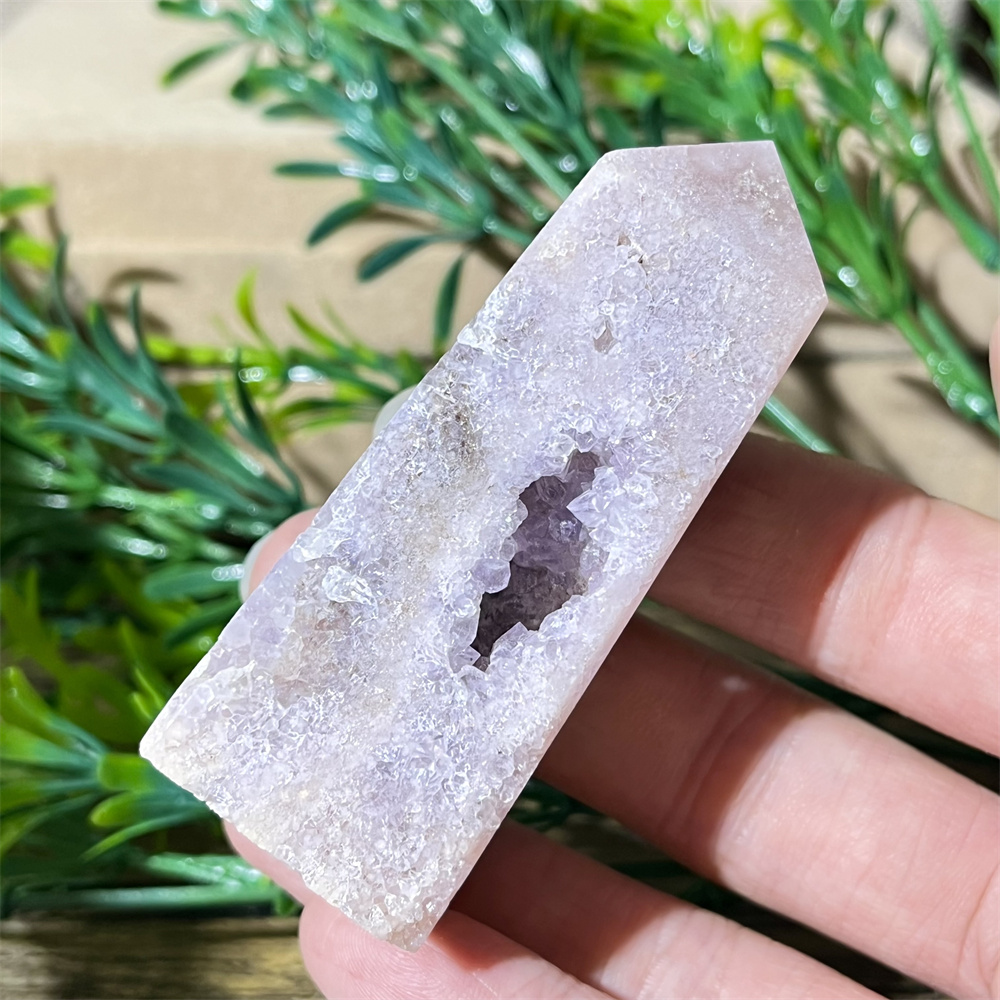 Live Fish Aquarium - Crystal Natural Pink Amethyst Flower Agate