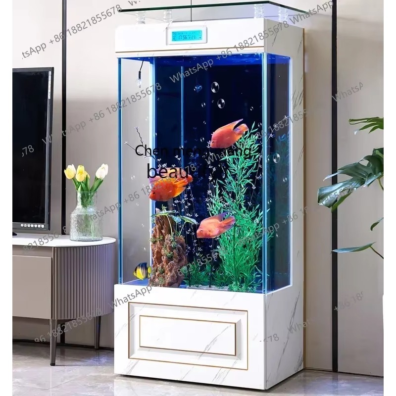 Live Fish Aquarium - F181 l Square Fish Globe Living