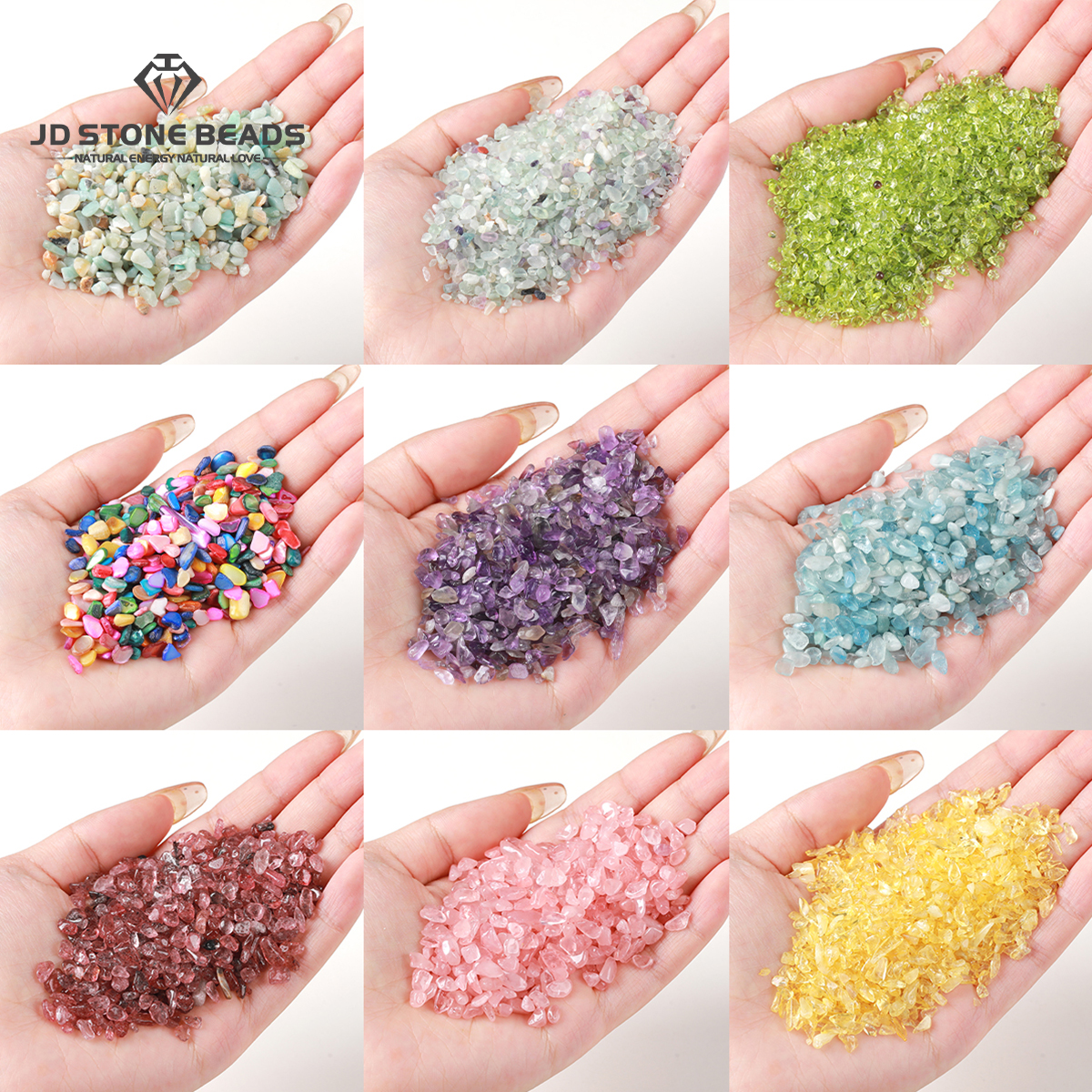 Aquarium Fish To Buy - 100g/lot Natural Stone Gravel Crystal Chip
