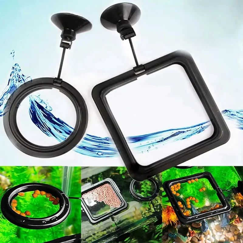 Aquarium Fish Feeder - 1-5pcs Aquarium Feeding Ring Fish Tank