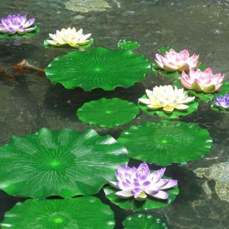 Aquarium Fish Real - 2026 Artificial Water Lily Lotus Leaf