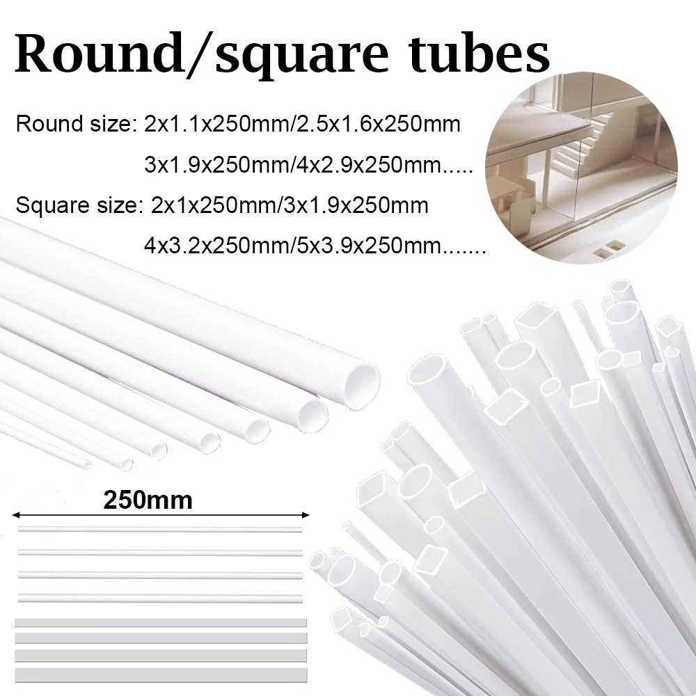 Aquarium Fish Real - 5pcs ABS plastic square tube hollow