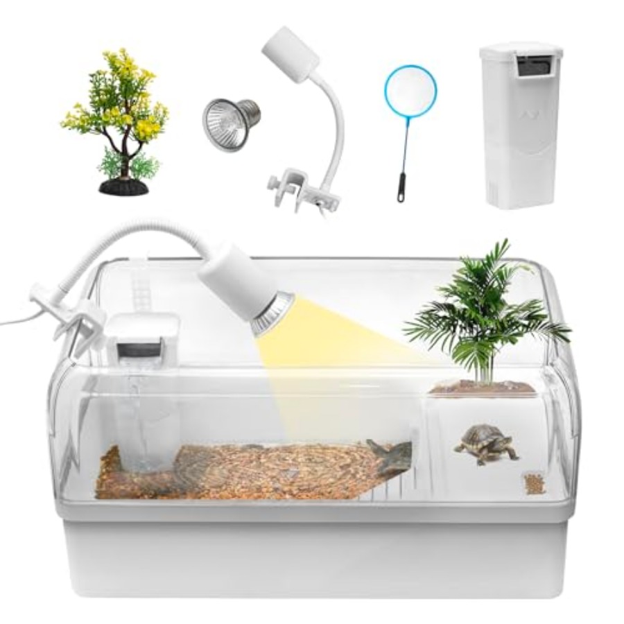 Aquarium Fish Zone - Turtle Tank Acrylic Habitat Kit with