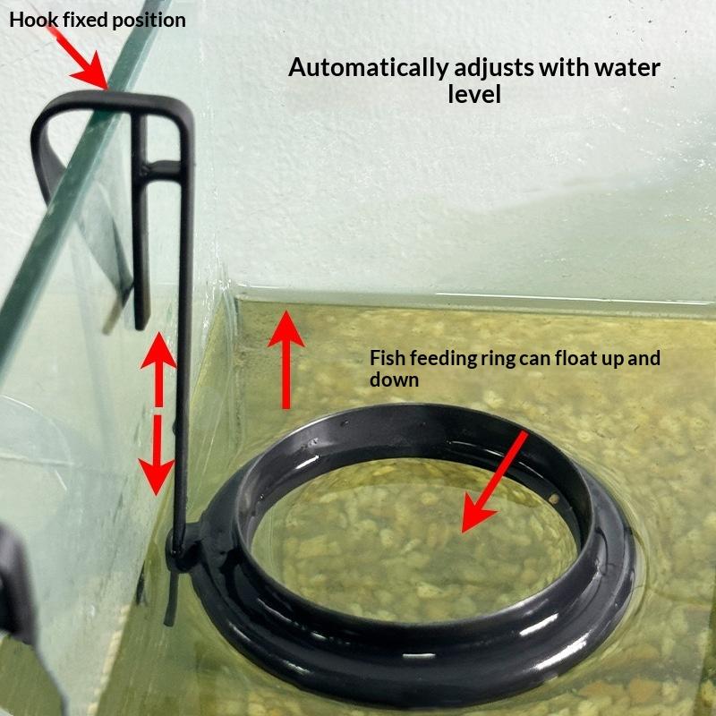 Aquarium Fish Feeder - C 1/2/5Pcs Aquarium Feeding Ring Fish