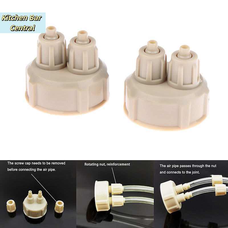 Live Fish Aquarium - 【2Pcs Aquarium CO2 System Tube Valve
