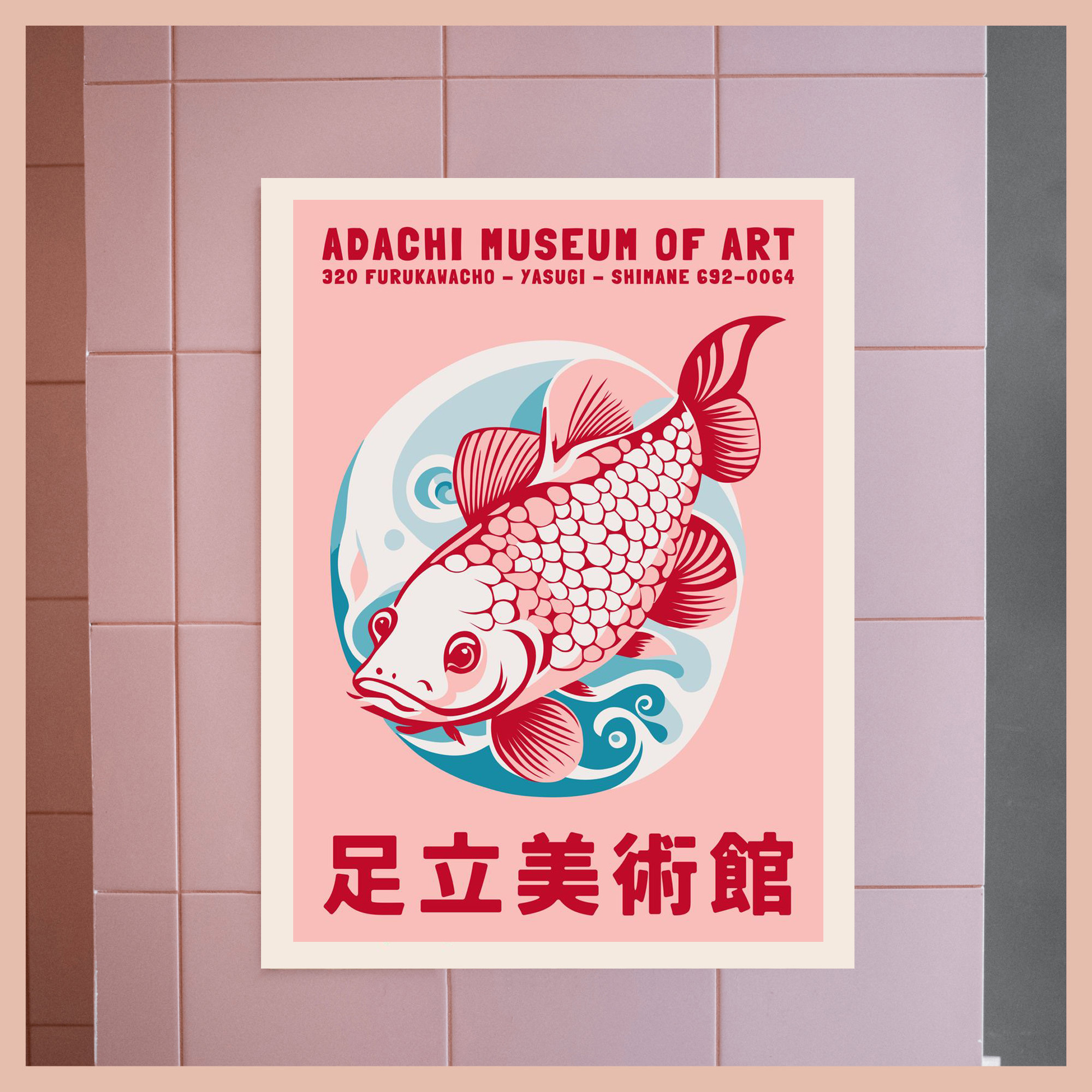 Retro Abstract Cartoon Japanes - مراجعة Aquarium Fish Poster وسعره