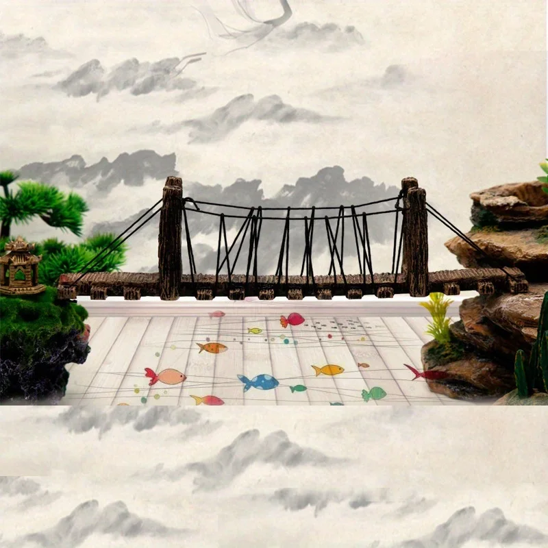 1Pc Aquarium Ornament Decorati - مراجعة Aquarium Fish Bridge وسعره