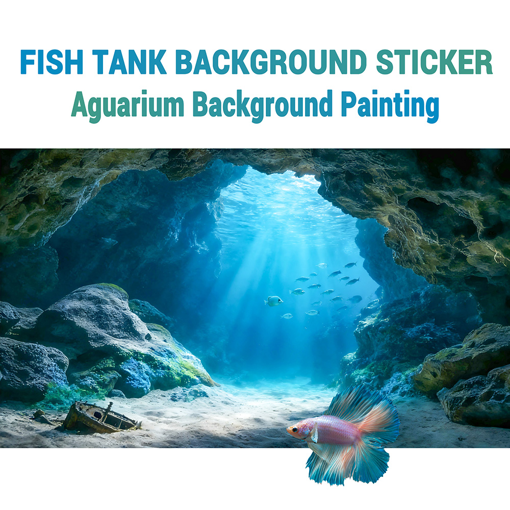 Deep Sea Blue Hole，Fish tank b - مراجعة Aquarium Fish Poster وسعره