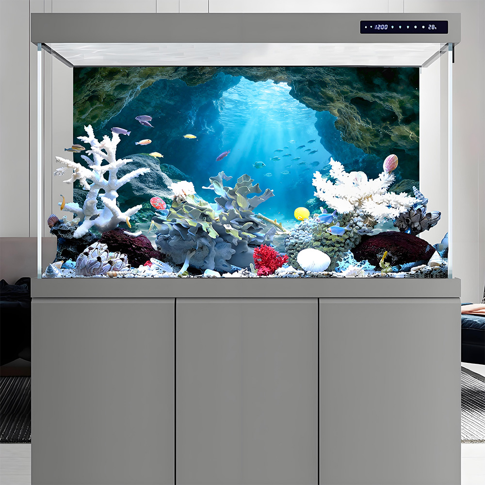 Deep Sea Blue Hole，Fish tank b - مراجعة Aquarium Fish Poster وسعره