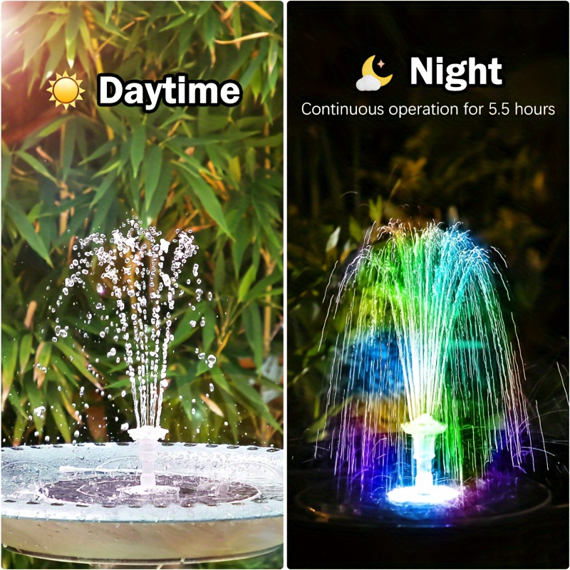3.5W LED Solar Fountain with B - مراجعة Aquarium Fish Gallery وسعره