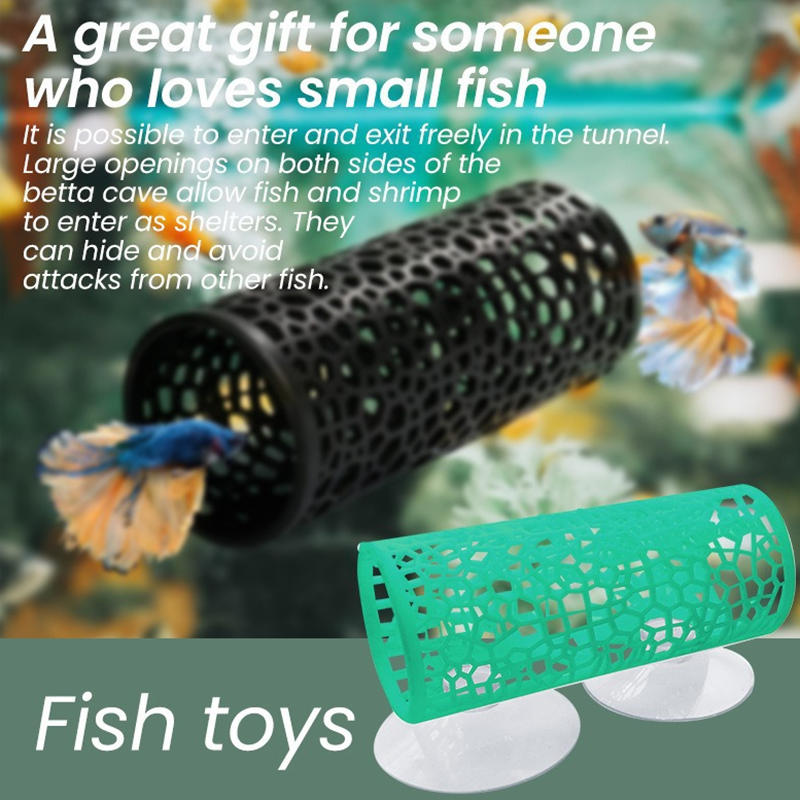 Aquarium Fish Tunnel Toys Bett - مراجعة Aquarium Fish Feeder وسعره