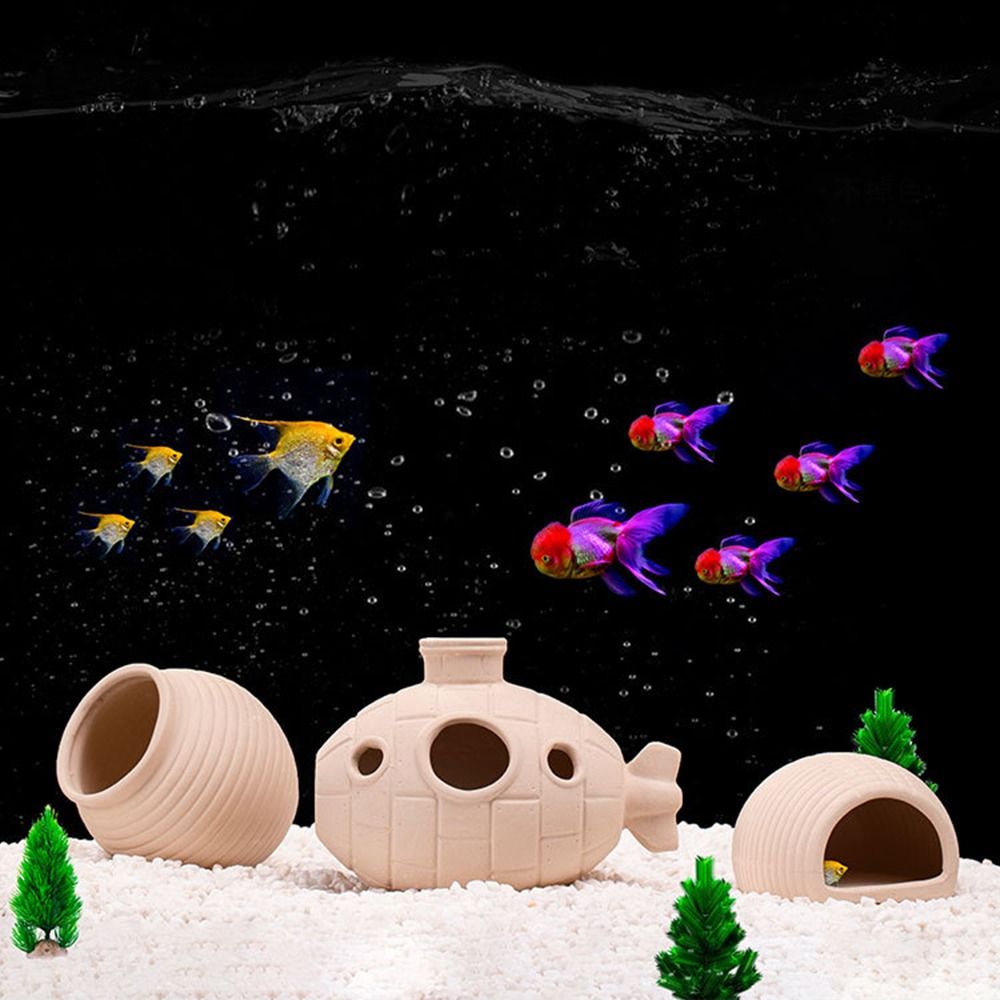 Ceramic Aquarium Shrimp Hideaw - مراجعة Aquarium Fish Hiding Places وسعره
