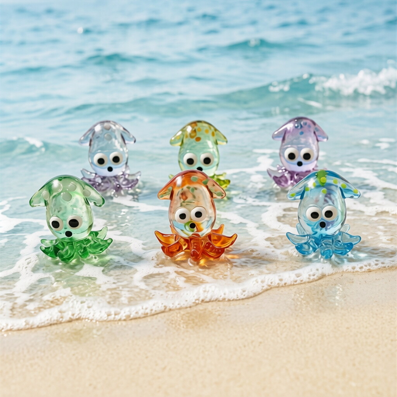 Japanese Cute Mini Glass Squid - مراجعة Aquarium Fish Japan وسعره