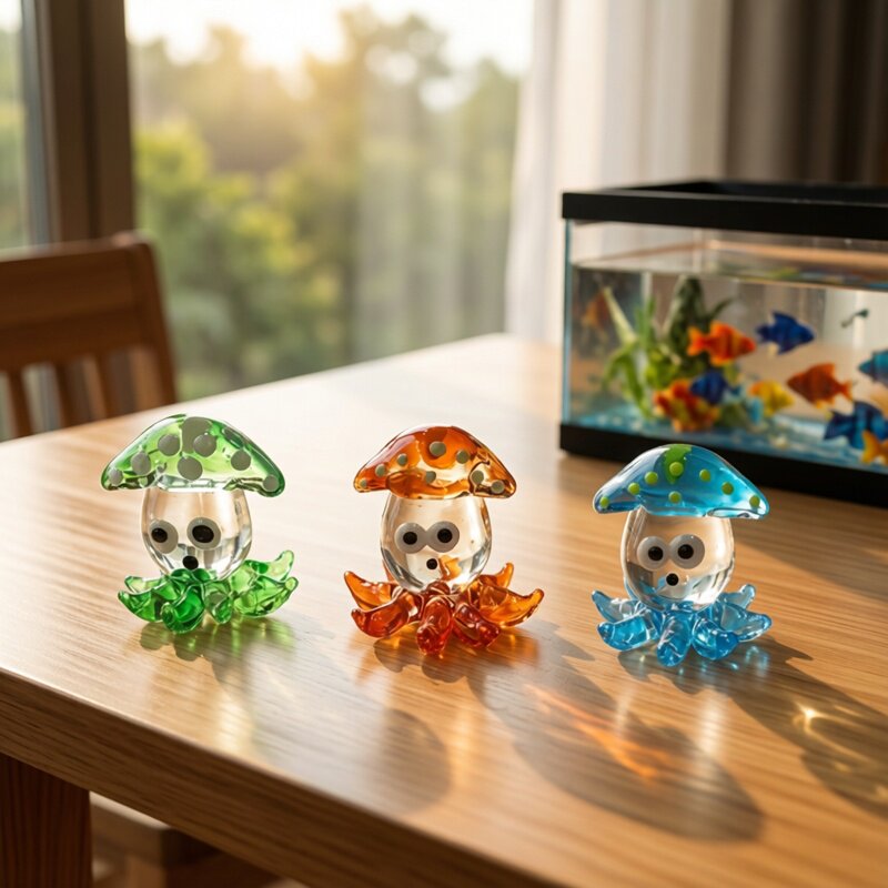 Japanese Cute Mini Glass Squid - مراجعة Aquarium Fish Japan وسعره
