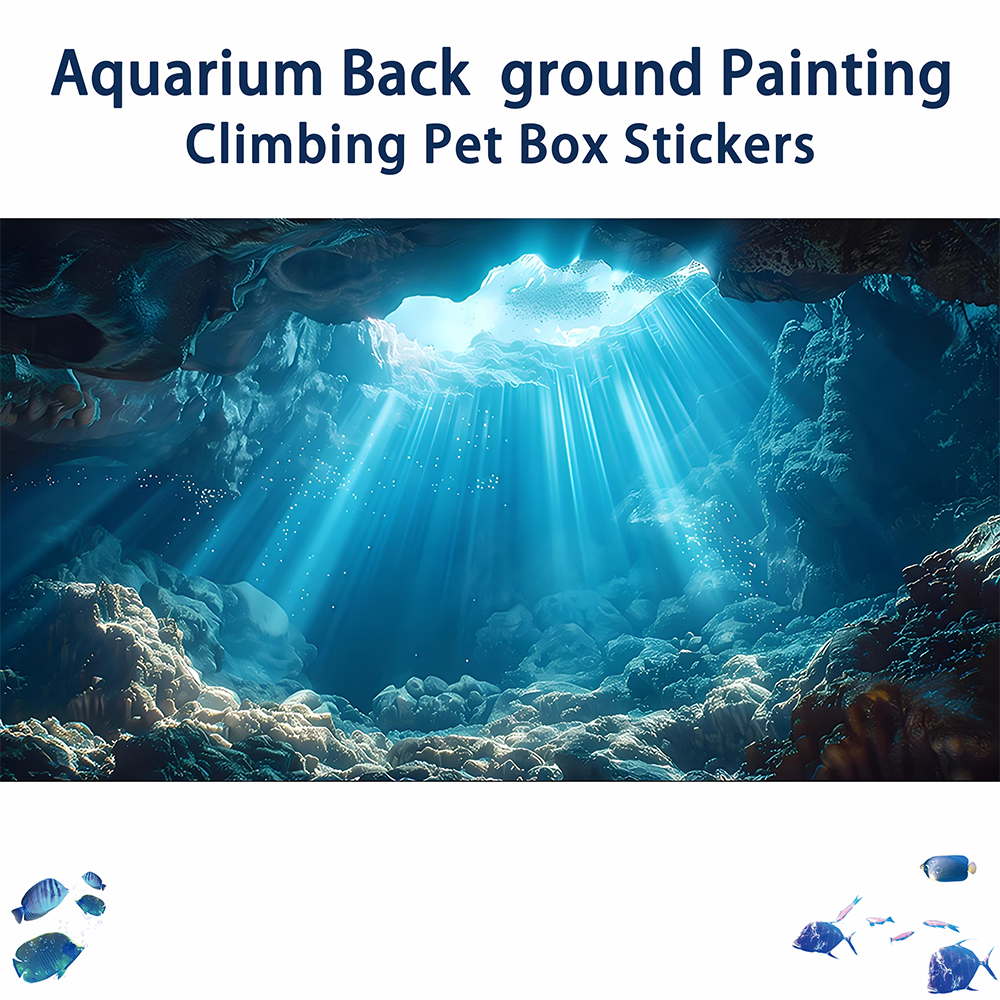 Sunshine Cave，Fish tank backgr - مراجعة Aquarium Fish Poster وسعره
