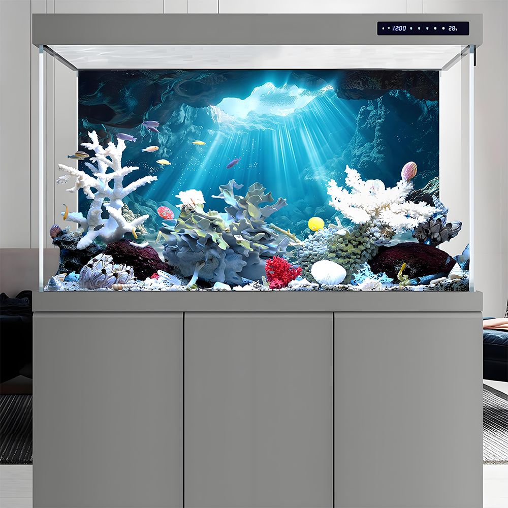 Sunshine Cave，Fish tank backgr - مراجعة Aquarium Fish Poster وسعره