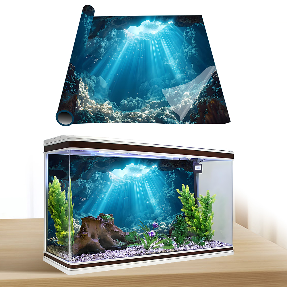 Sunshine Cave，Fish tank backgr - مراجعة Aquarium Fish Poster وسعره