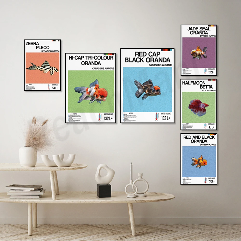Fish information print, orname - مراجعة Aquarium Fish Zebra وسعره