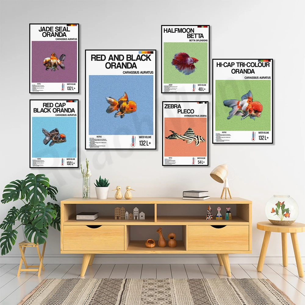 Fish information print, orname - مراجعة Aquarium Fish Zebra وسعره