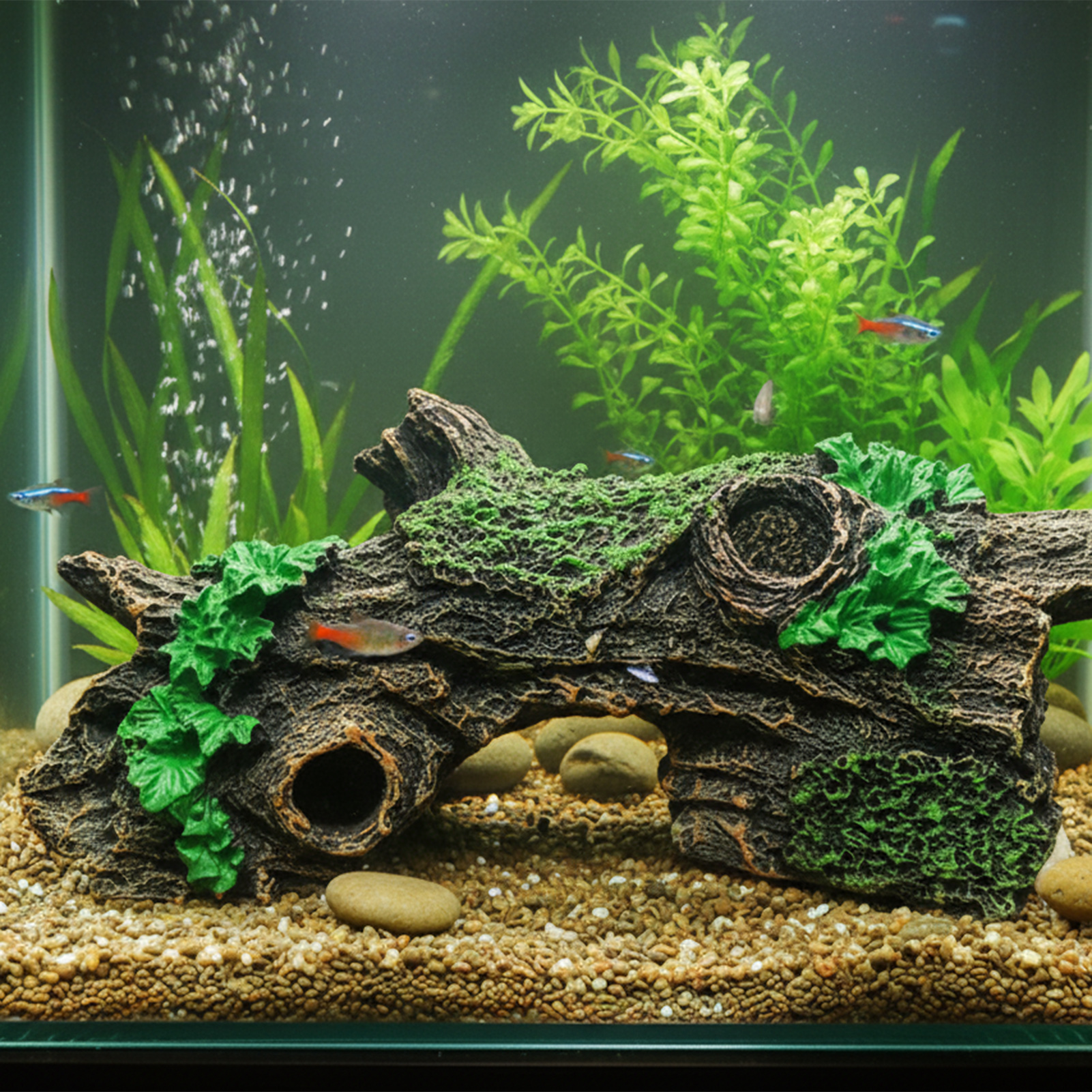Aquarium Driftwoods Decor Tree - مراجعة Aquarium Fish Hiding Places وسعره