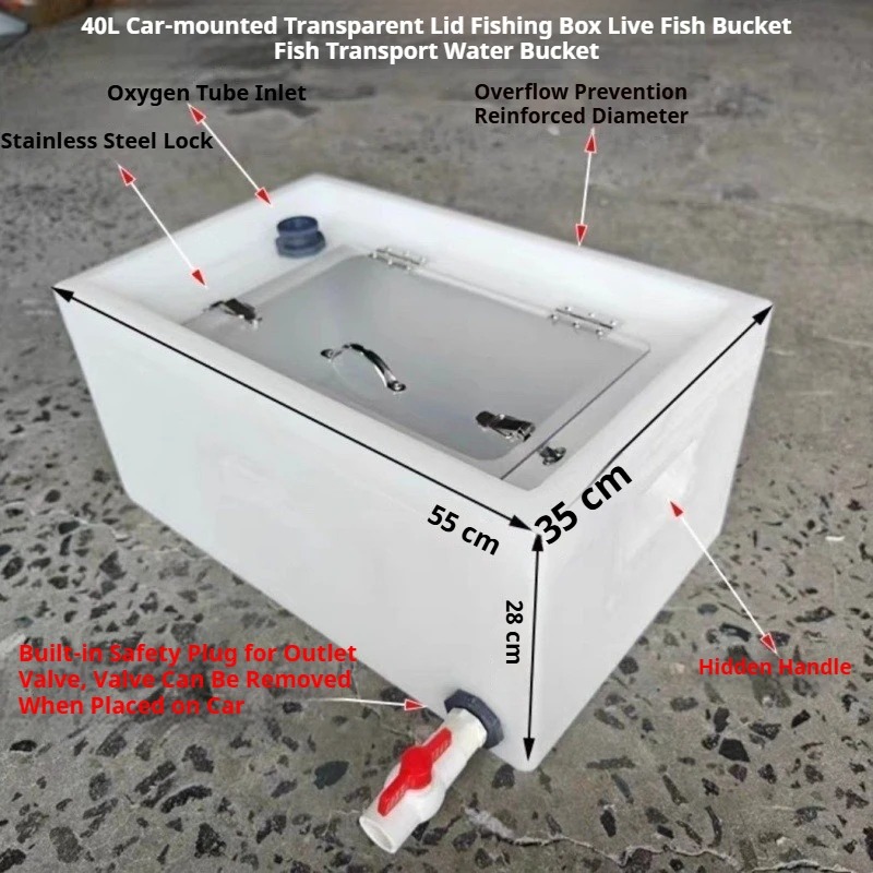 Live Fish Bucket Thickened   4 - مراجعة Live Fish Aquarium وسعره