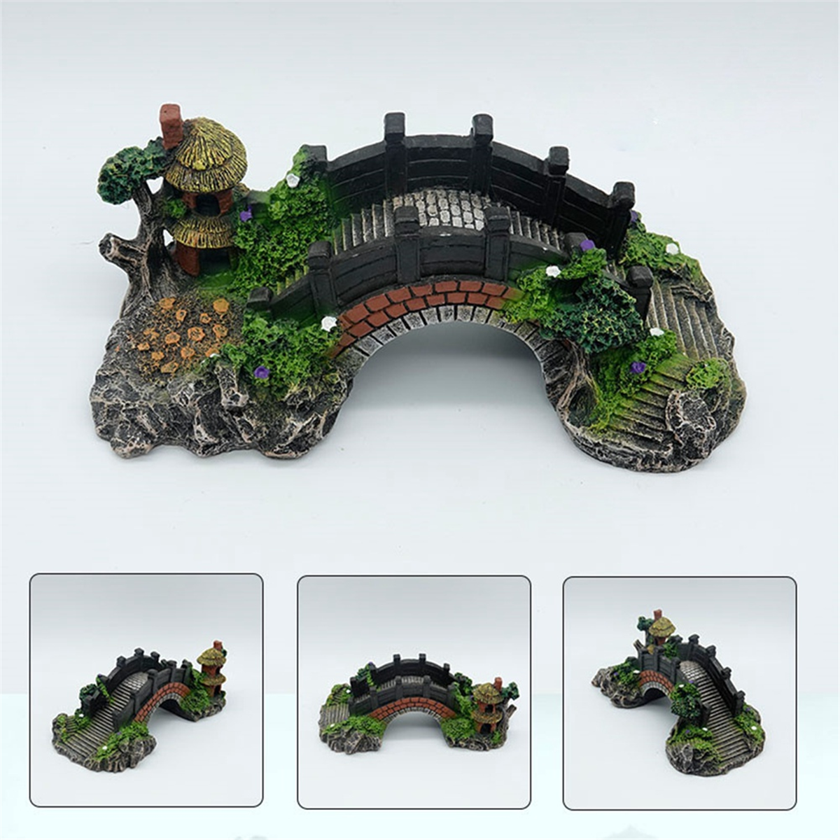 Artificial Bridge Fish Tank Or - مراجعة Aquarium Fish Bridge وسعره