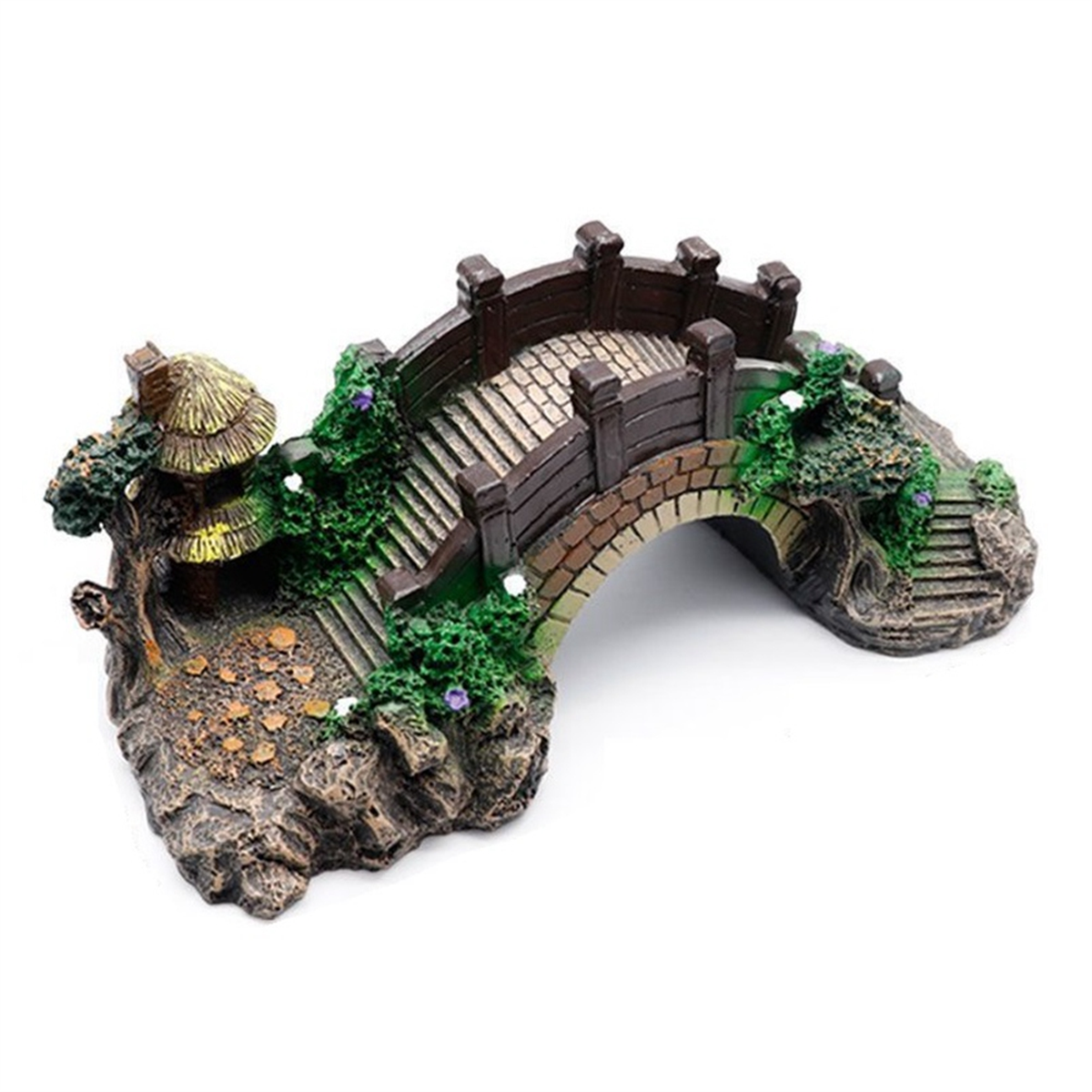 Artificial Bridge Fish Tank Or - مراجعة Aquarium Fish Bridge وسعره
