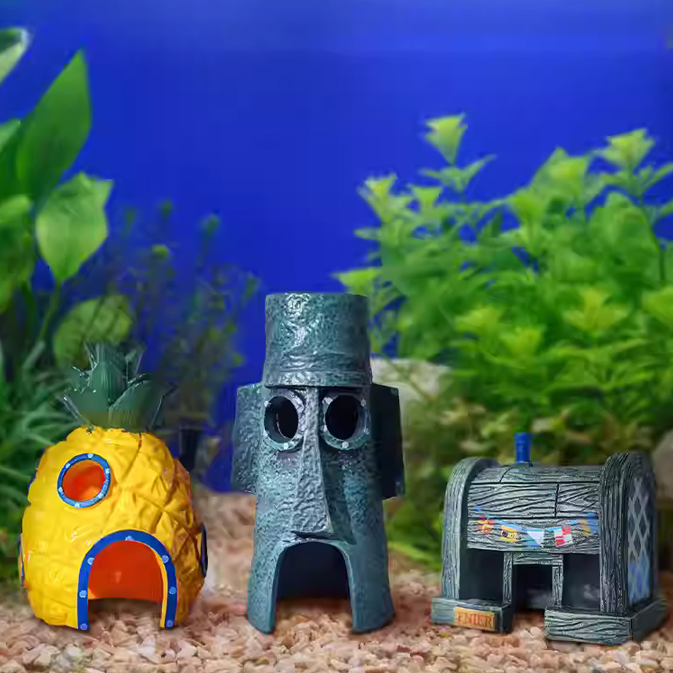 3pcs Cartoon Fish Tank Decorat - مراجعة Aquarium Fish Japan وسعره