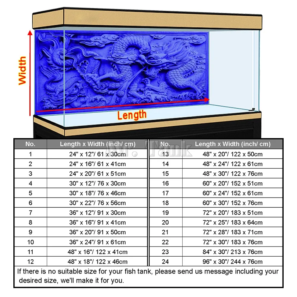 Custom Size Aquarium Backgroun - مراجعة Aquarium Fish Poster وسعره
