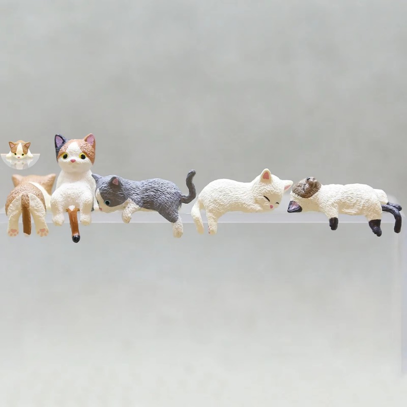 1Pc Cute Cartoon Cat PVC Home  - مراجعة Aquarium Fish Real وسعره