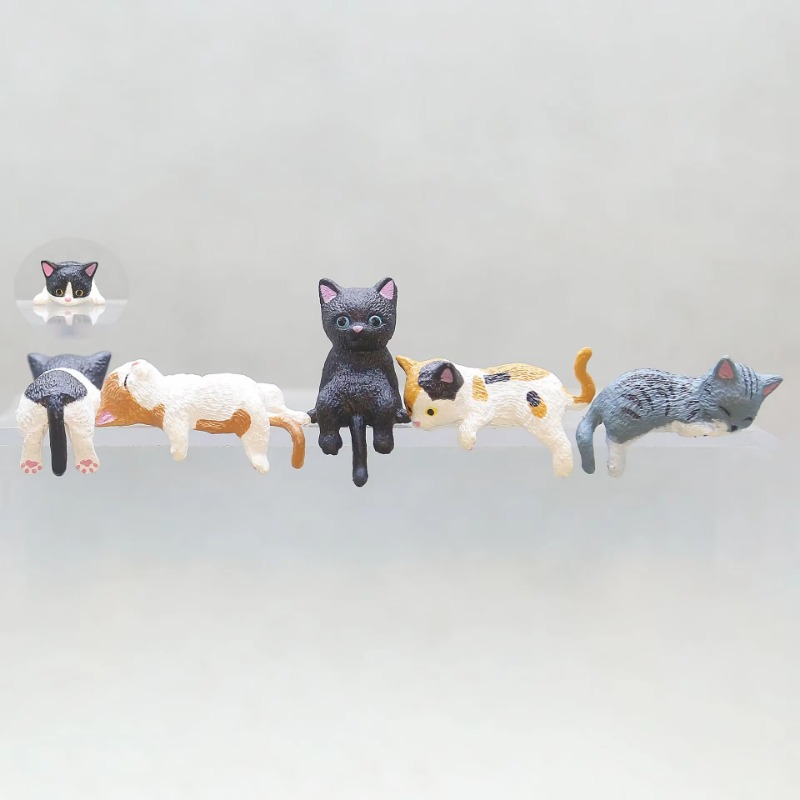 1Pc Cute Cartoon Cat PVC Home  - مراجعة Aquarium Fish Real وسعره