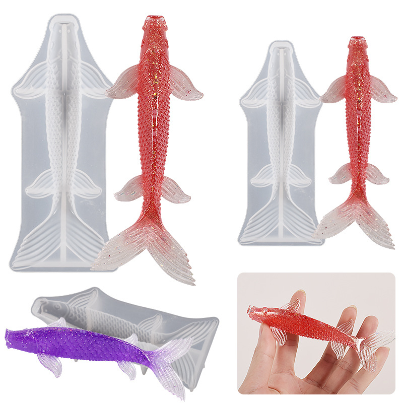 3D Koi Fish Shaped Epoxy Resin - مراجعة Aquarium Fish Gallery وسعره