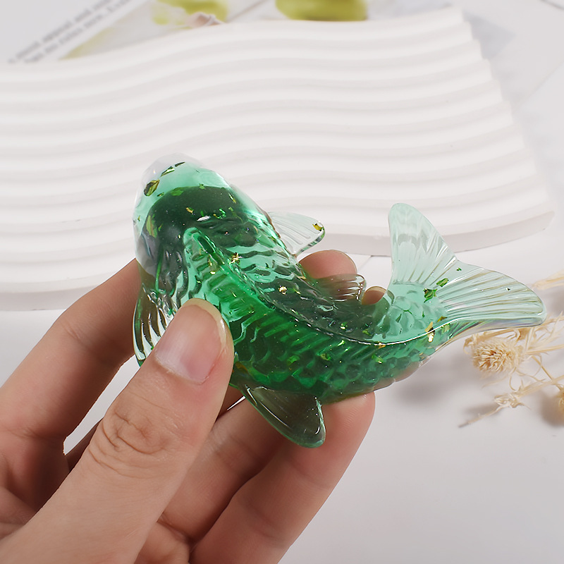 3D Koi Fish Shaped Epoxy Resin - مراجعة Aquarium Fish Gallery وسعره
