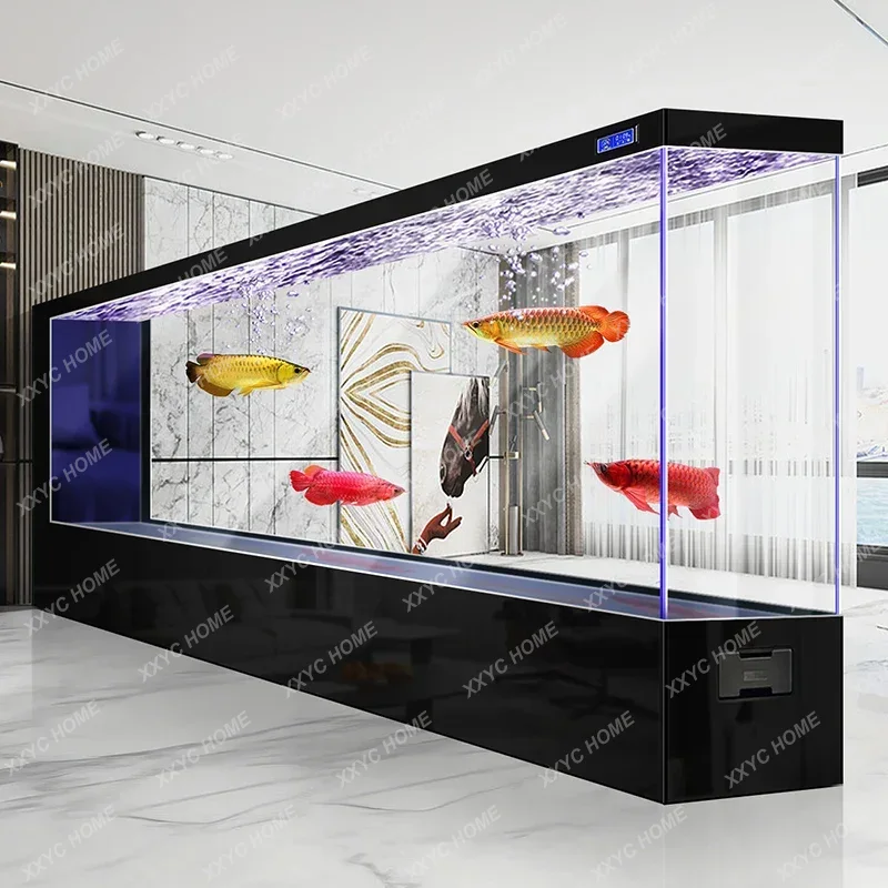 WWSuper large floor-to-ceiling - مراجعة Live Fish Aquarium وسعره