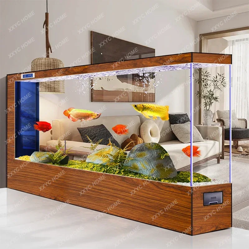 WWSuper large floor-to-ceiling - مراجعة Live Fish Aquarium وسعره