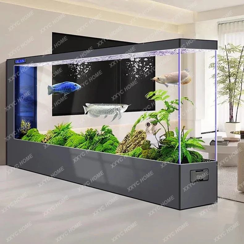 WWSuper large floor-to-ceiling - مراجعة Live Fish Aquarium وسعره