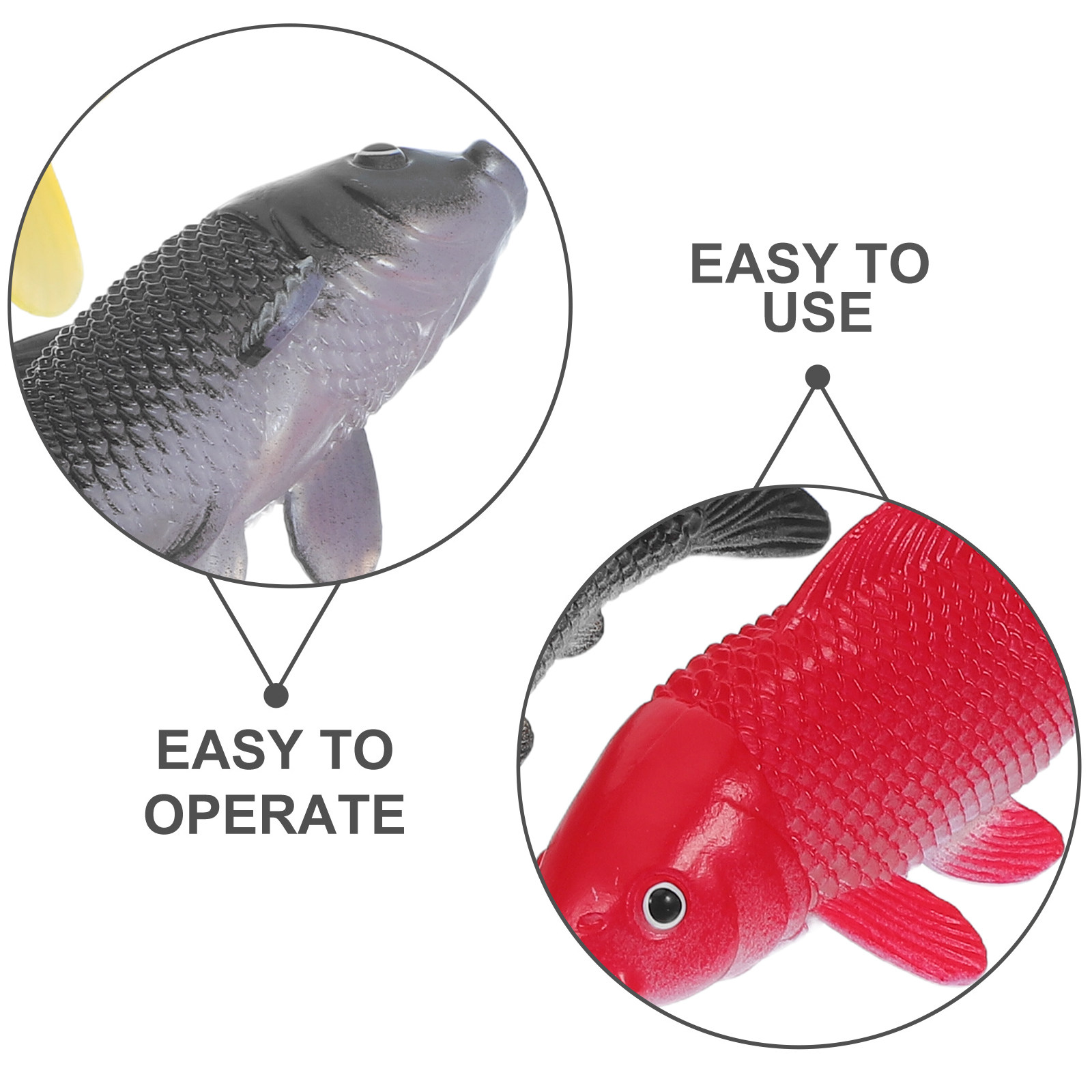 3pcs Fish Crafts Toys Realisti - مراجعة Aquarium Fish Real وسعره