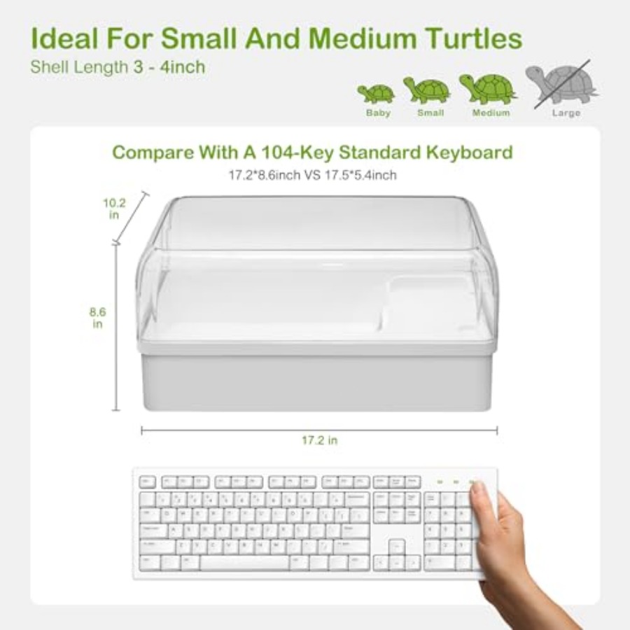 Turtle Tank Acrylic Habitat Ki - مراجعة Aquarium Fish Zone وسعره