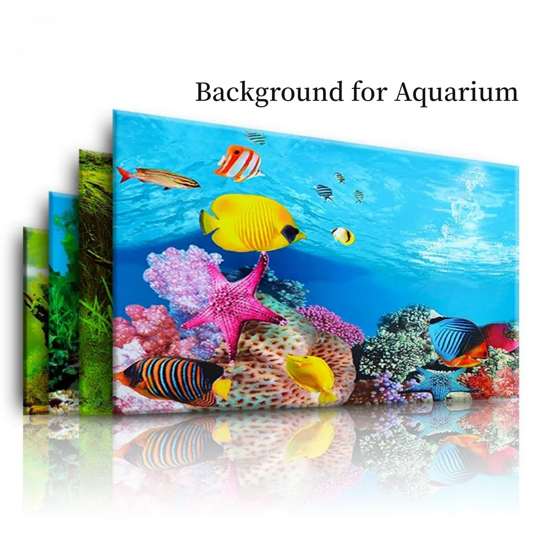 Background Aquarium 3D Sticker - مراجعة Aquarium Fish Poster وسعره