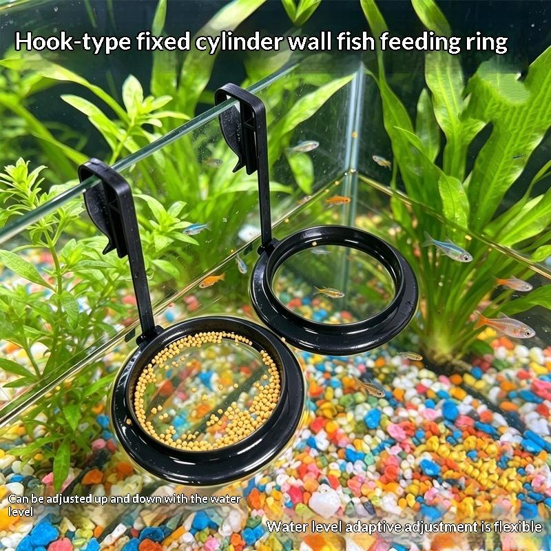 C 1/2/5Pcs Aquarium Feeding Ri - مراجعة Aquarium Fish Feeder وسعره