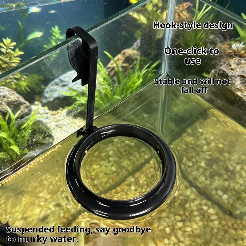 C 1/2/5Pcs Aquarium Feeding Ri - مراجعة Aquarium Fish Feeder وسعره
