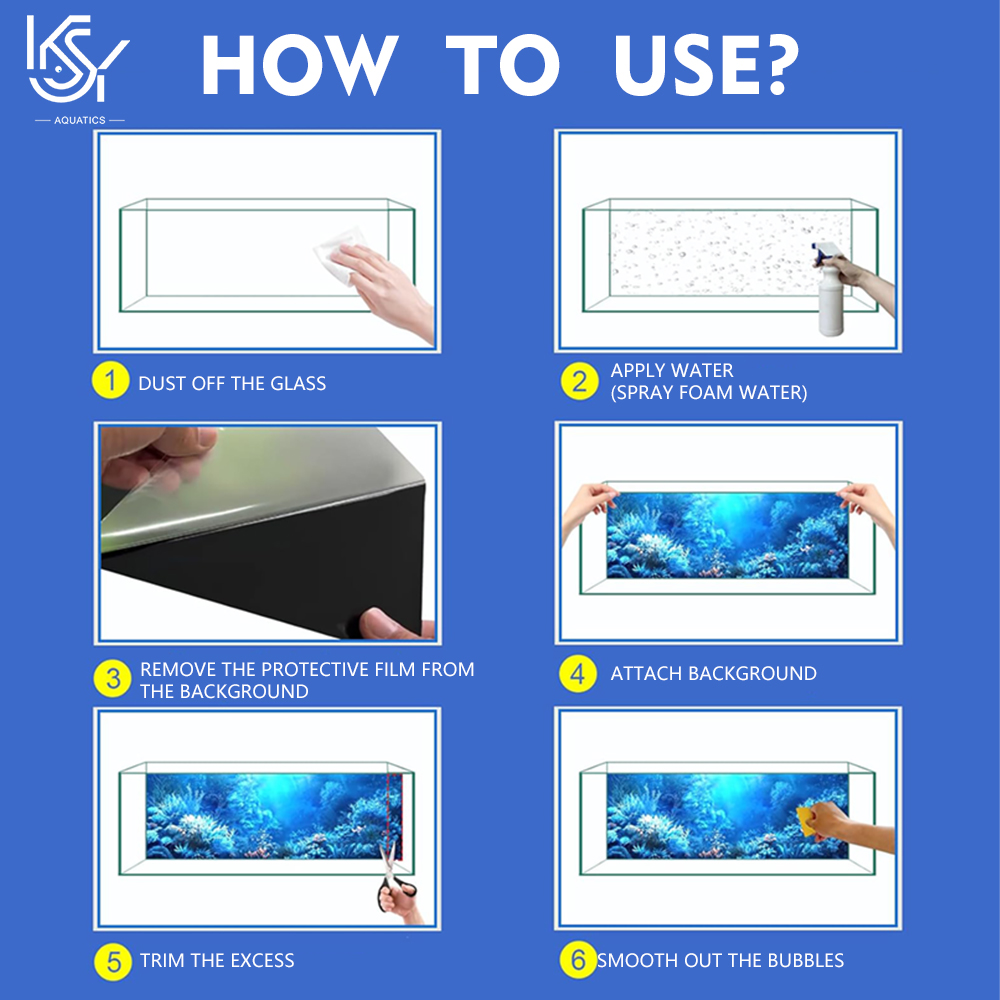 Thick Self-Adhesive Aquarium B - مراجعة Aquarium Fish Poster وسعره