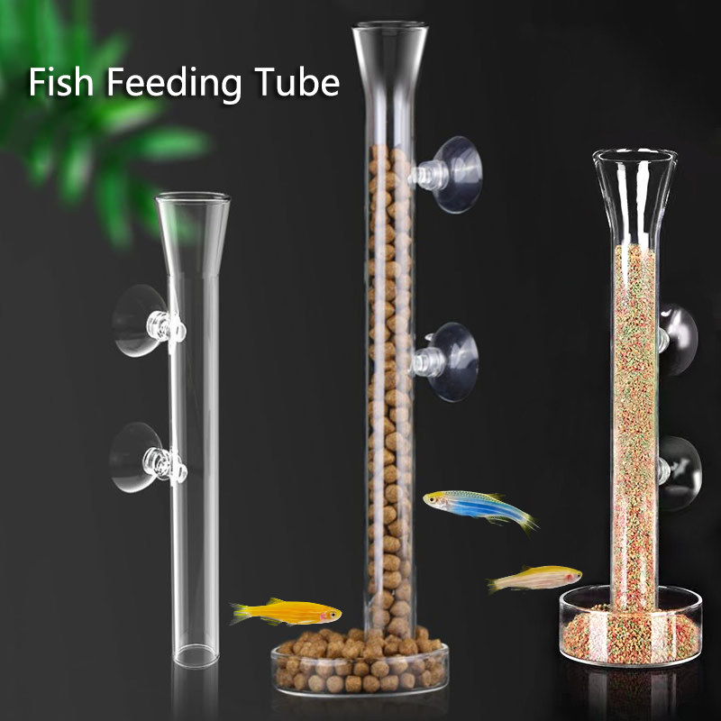 Glass Aquarium Feeder Tube Dis - مراجعة Aquarium Fish Feeder وسعره
