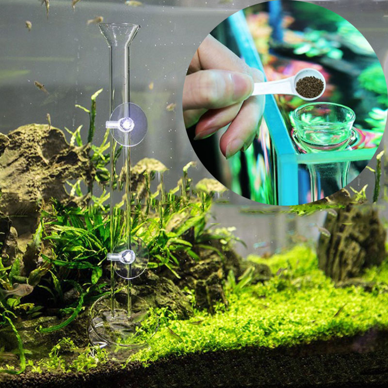 Glass Aquarium Feeder Tube Dis - مراجعة Aquarium Fish Feeder وسعره
