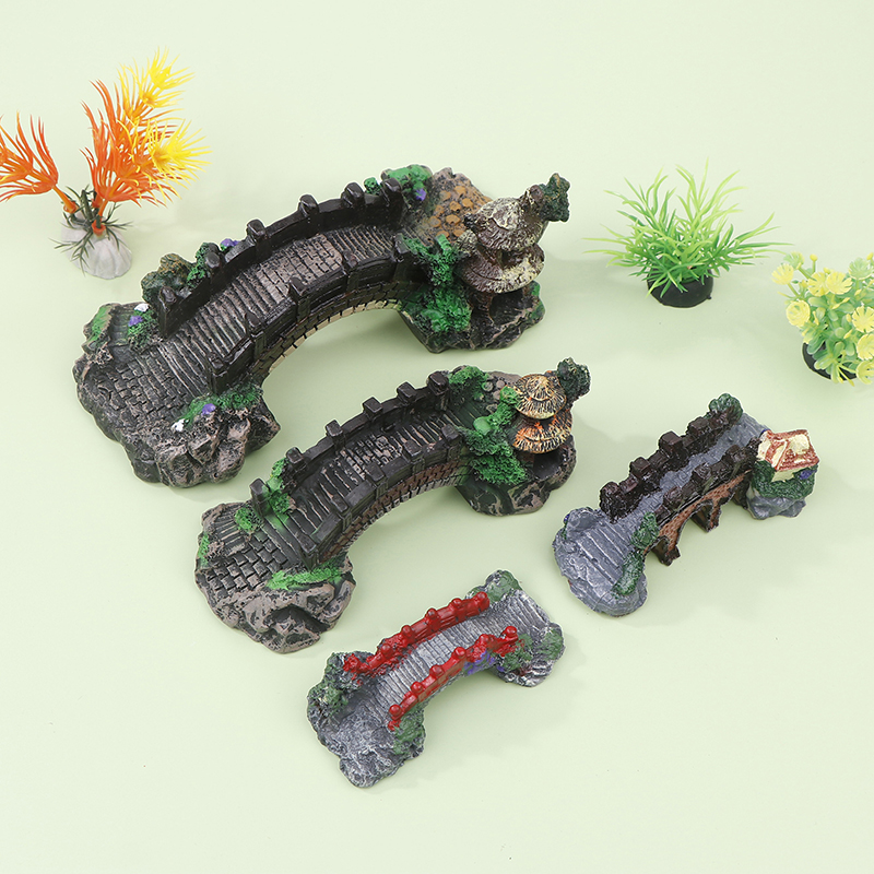 1PC Fish Tank Artificial Bridg - مراجعة Aquarium Fish Bridge وسعره