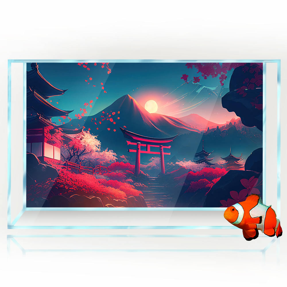 Aquarium Background Sticker De - مراجعة Aquarium Fish Poster وسعره