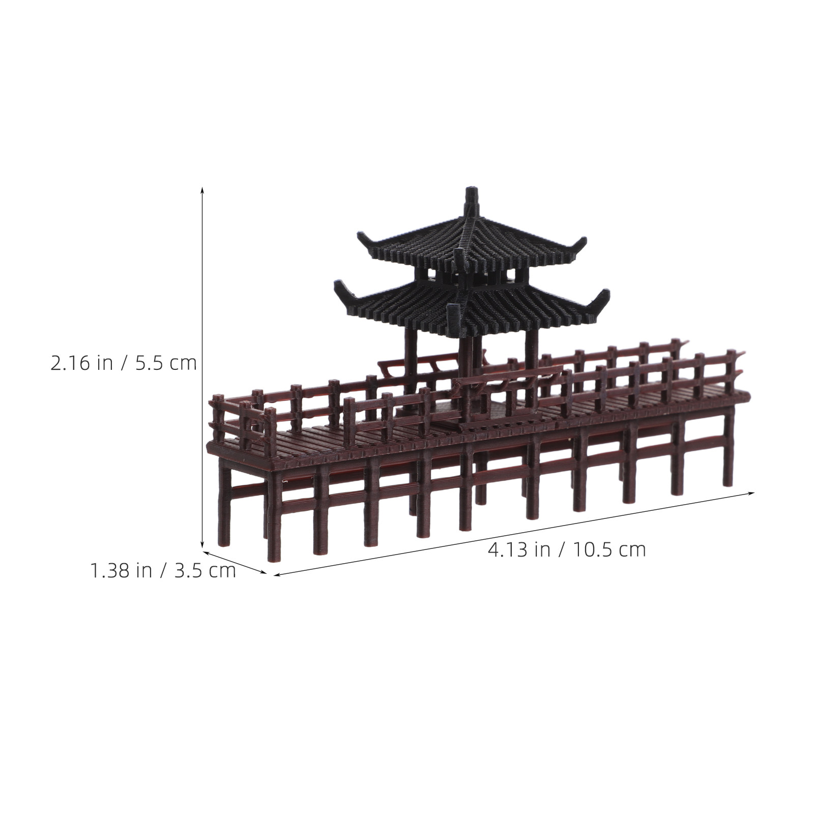 Miniature Chinese Pavilion Bri - مراجعة Aquarium Fish Bridge وسعره