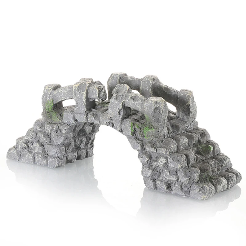 Simulated Stone Bridge Aquariu - مراجعة Aquarium Fish Bridge وسعره
