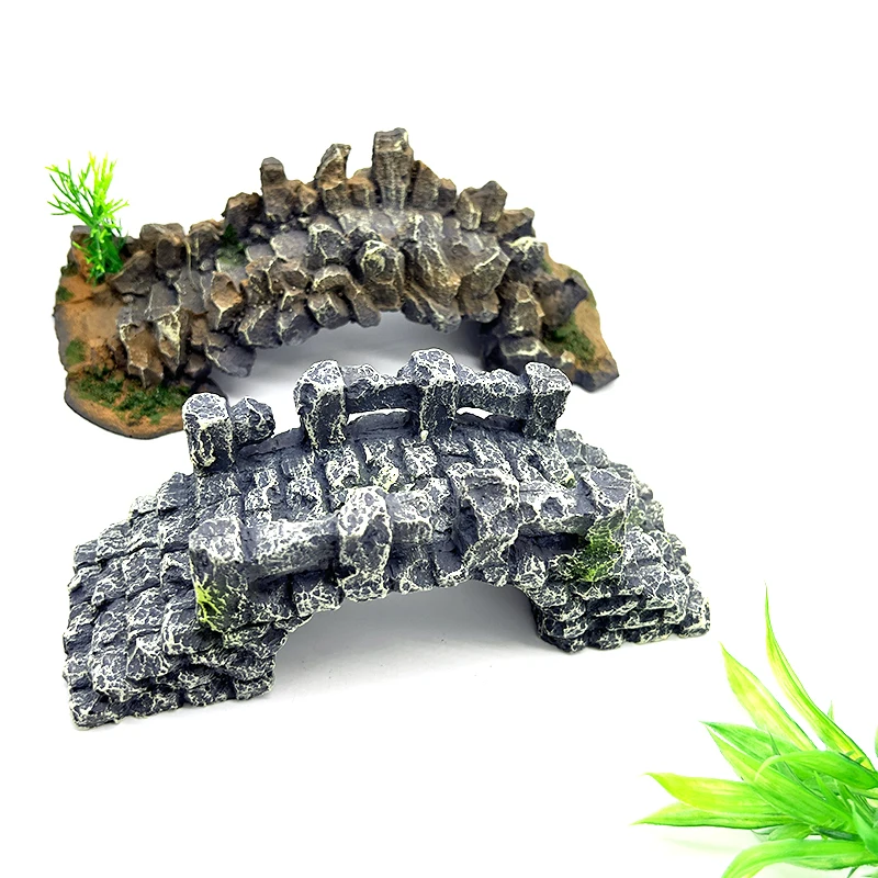 Simulated Stone Bridge Aquariu - مراجعة Aquarium Fish Bridge وسعره