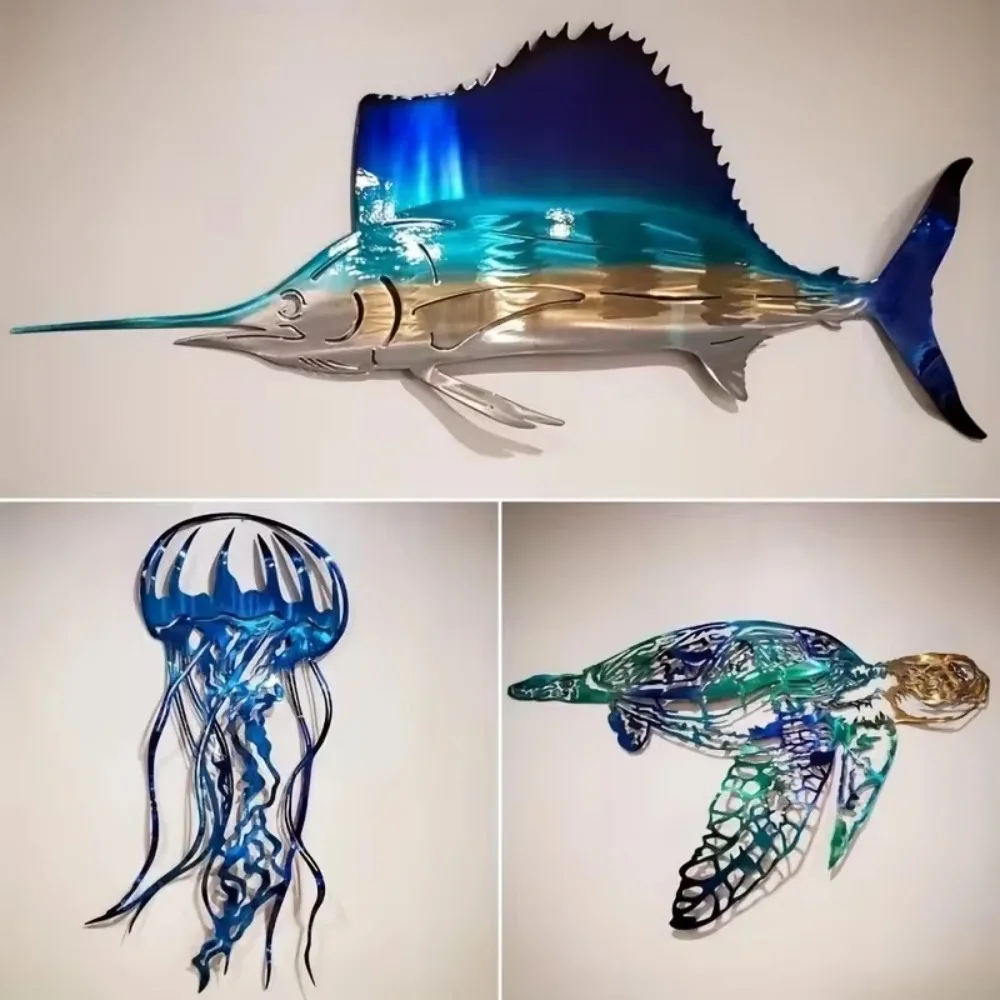1PC Metal Swordfish Jellyfish  - مراجعة Live Fish Aquarium وسعره
